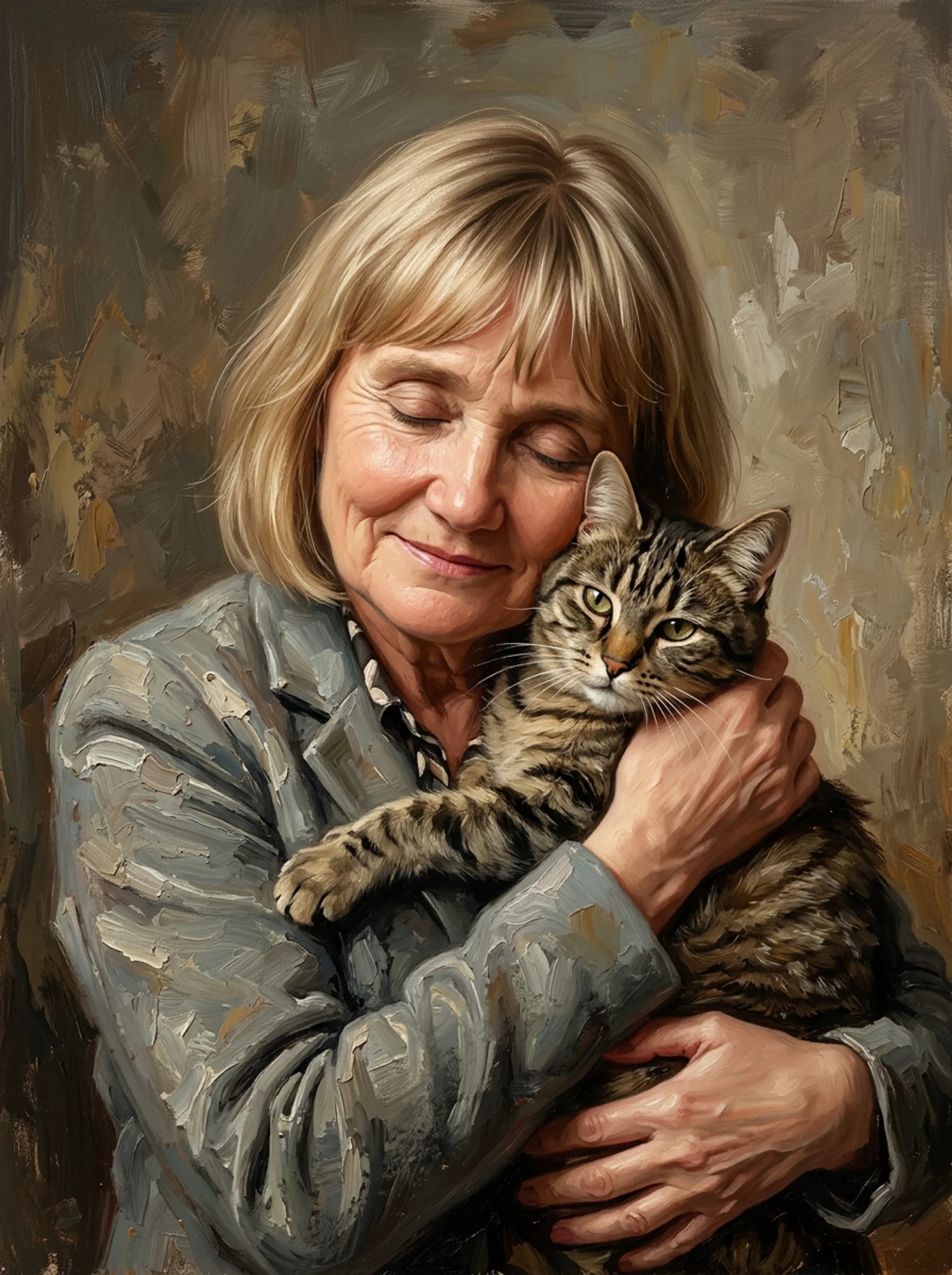 Sample oil portrait by Nobly