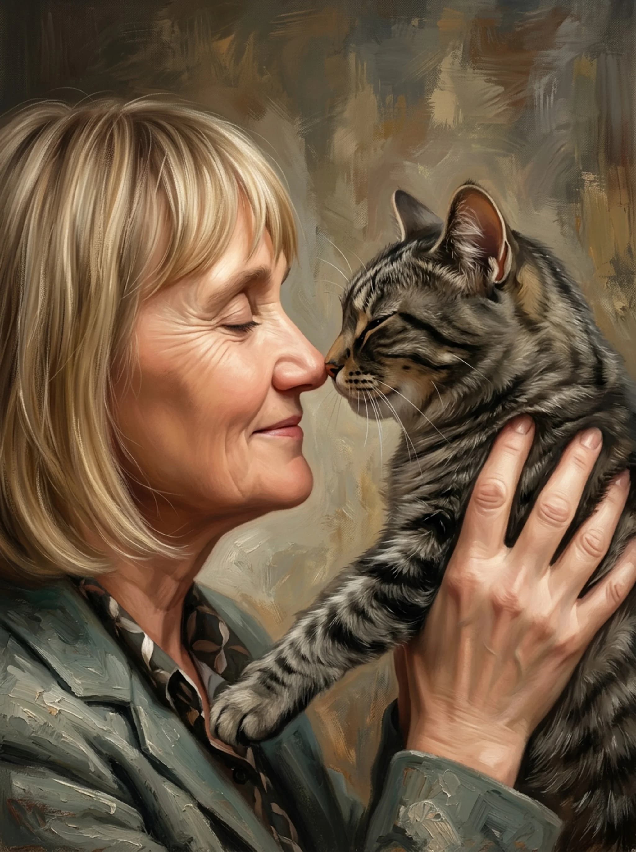 Sample oil portrait by Nobly