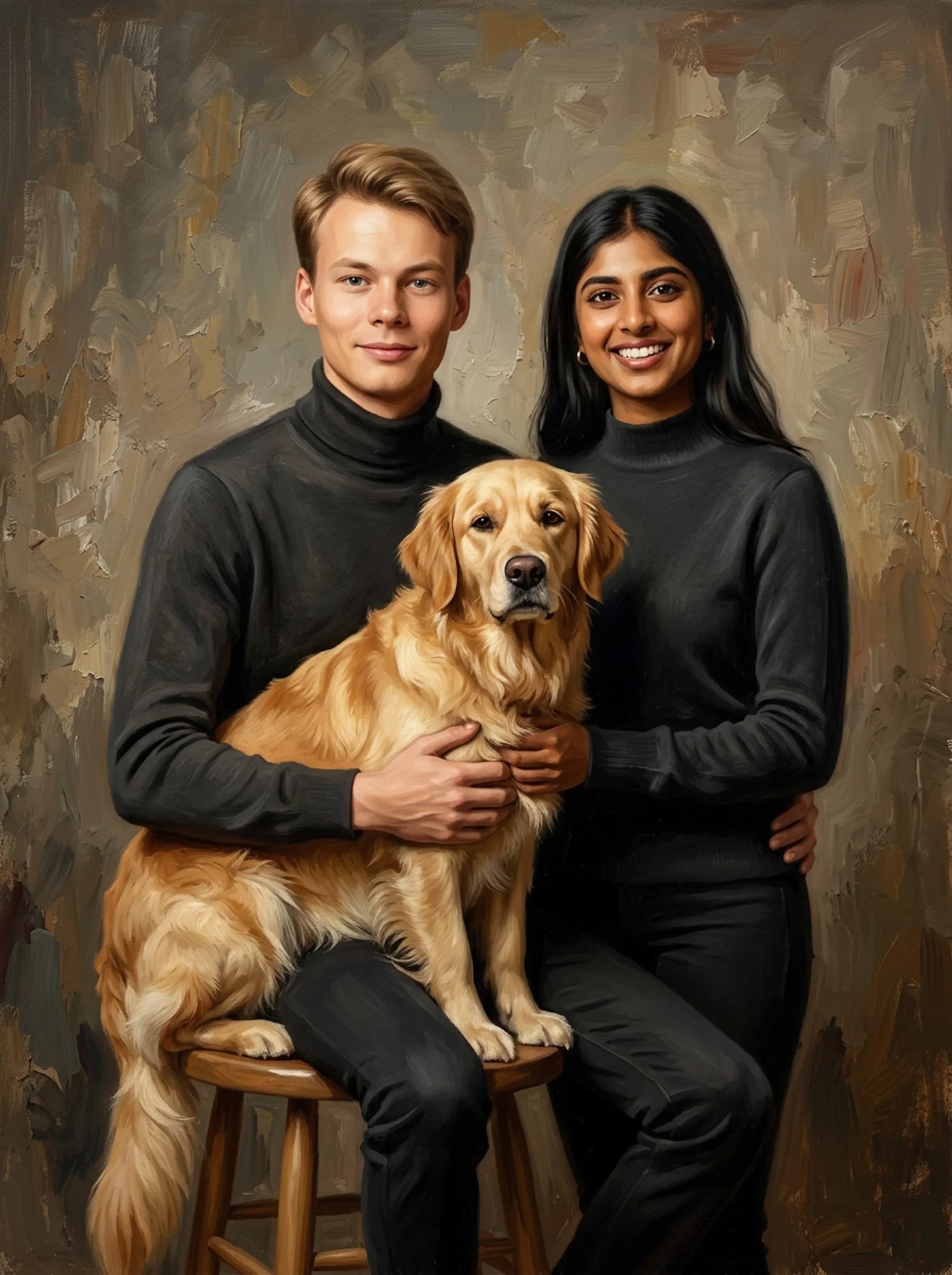 Sample oil portrait by Nobly