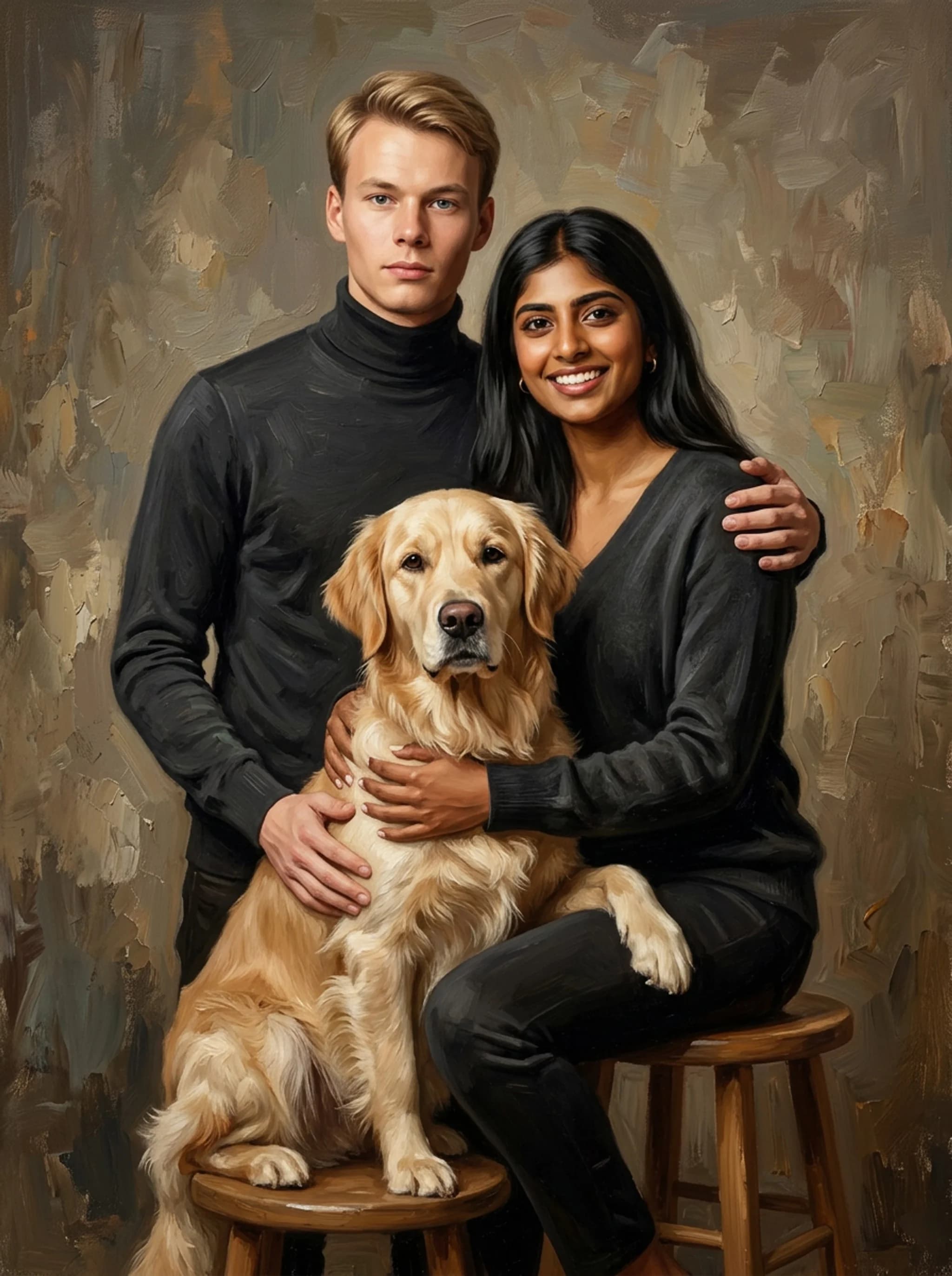 Sample oil portrait by Nobly