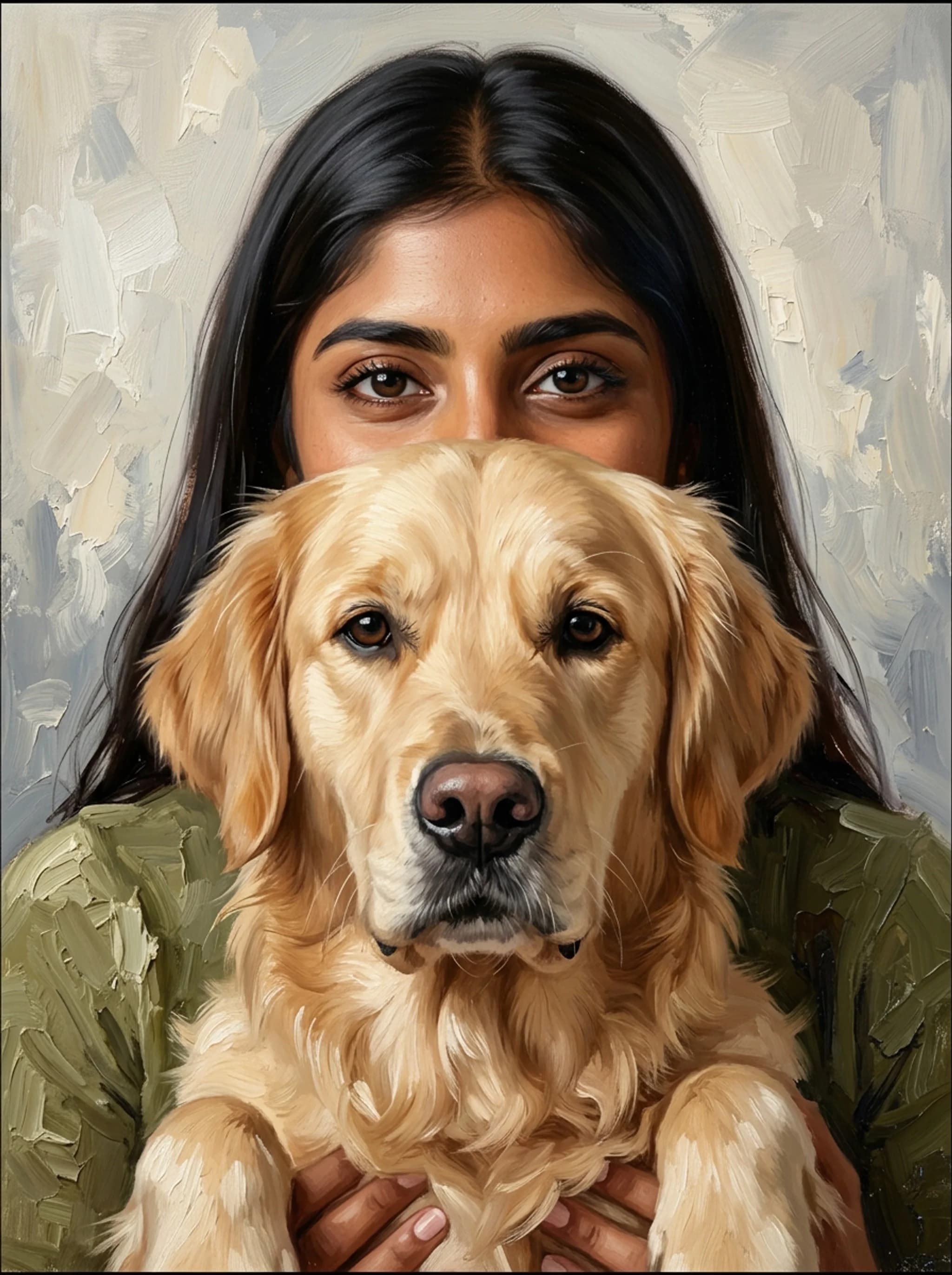 Sample oil portrait by Nobly