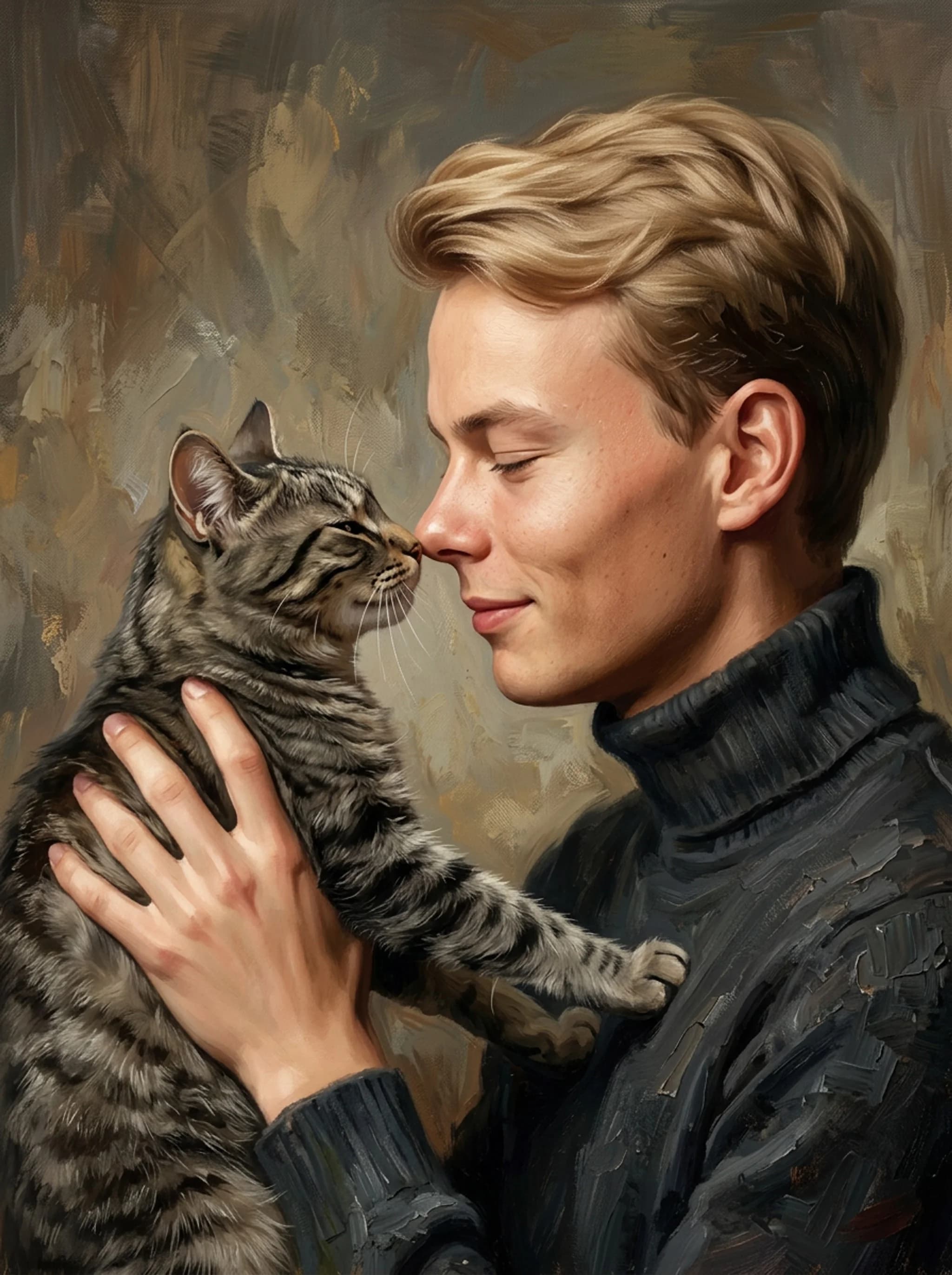 Sample oil portrait by Nobly
